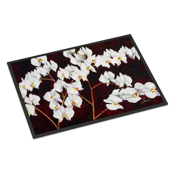 Carolines Treasures 24 x 36 in. Orchids by Ferris Hotard Indoor or Outdoor Mat FHC1003JMAT - main
